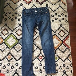 True Religion Blue Skinny Jeans Medium Wash